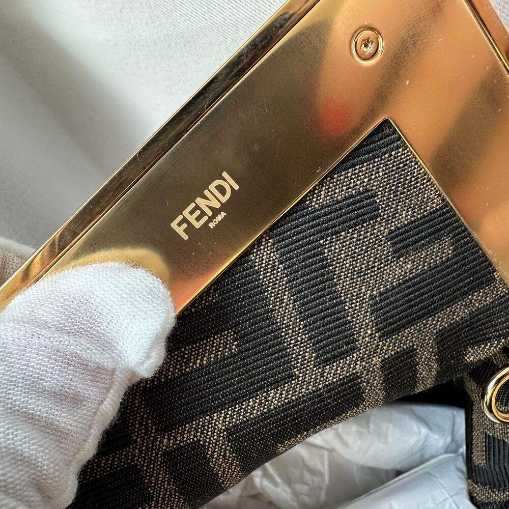 Fendi First Medium Camel Nappa Leather Bag Gold Hardware NWT - Picture 10 of 16